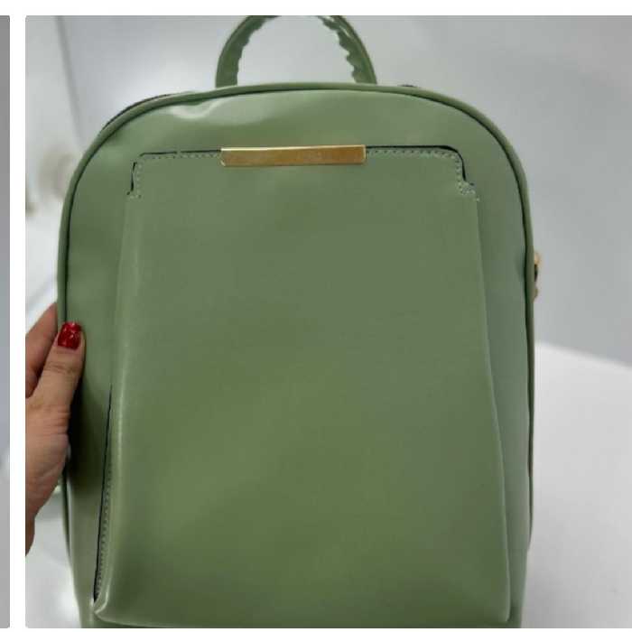 کوله ساده و شیک سبز آدامسی 