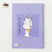 دفتر سیمی 60 برگ ایمان طرح زرافه مهربون