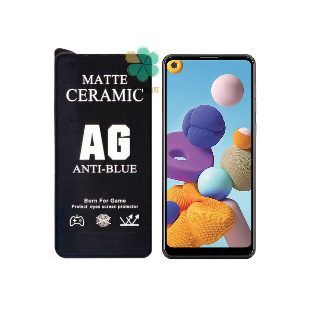 گلس سرامیک مات گوشی سامسونگ Samsung Galaxy A21 مدل Antiblue