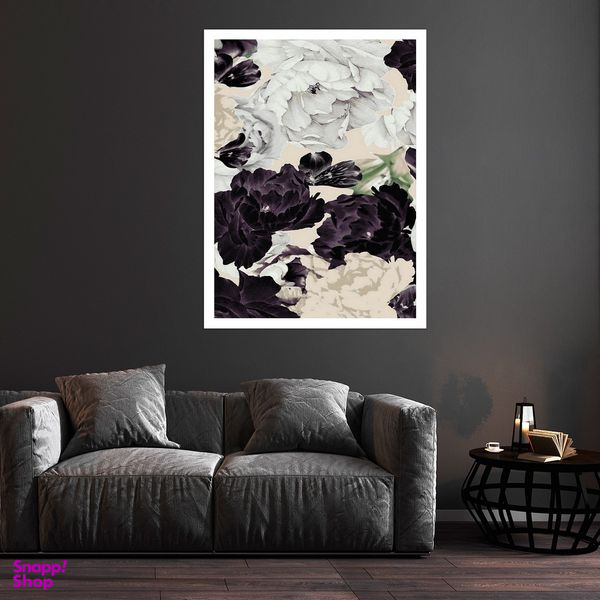 تابلو بکلیت طرح طبیعت و گل مدل قاب شاسی W-S10189