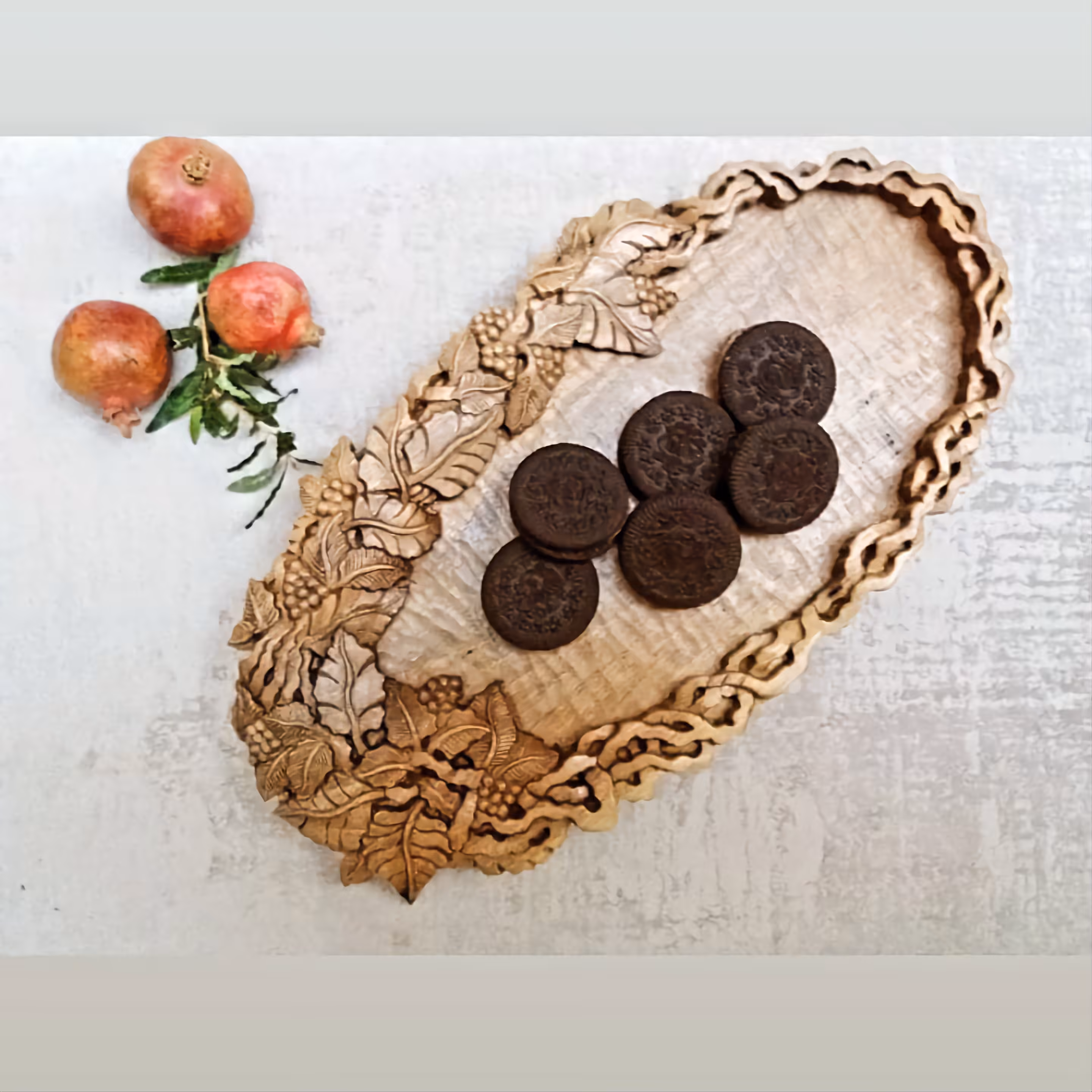 ظرف سرو با منبتهای شیک و خاص یه کار کلکسیونی جذاب 