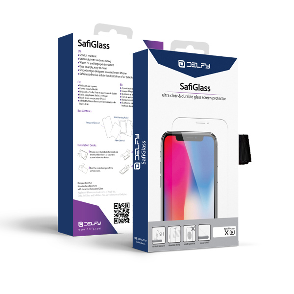 دلفی گلس محافظ صفحه نمایش مدل SafiGlass Screen Protector مخصوص آیفون ایکس آر - Hiapple.ir