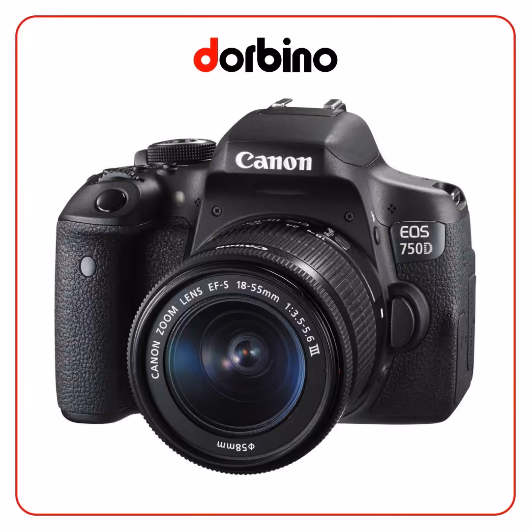 دوربین عکاسی کانن Canon EOS 750D Kit EF-S 18-55mm III - فروشگاه دوربین دوربینو