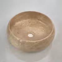 کاسه روشویی سنگ سیمکان  رنگ بژ  مایل به نسکافه ای