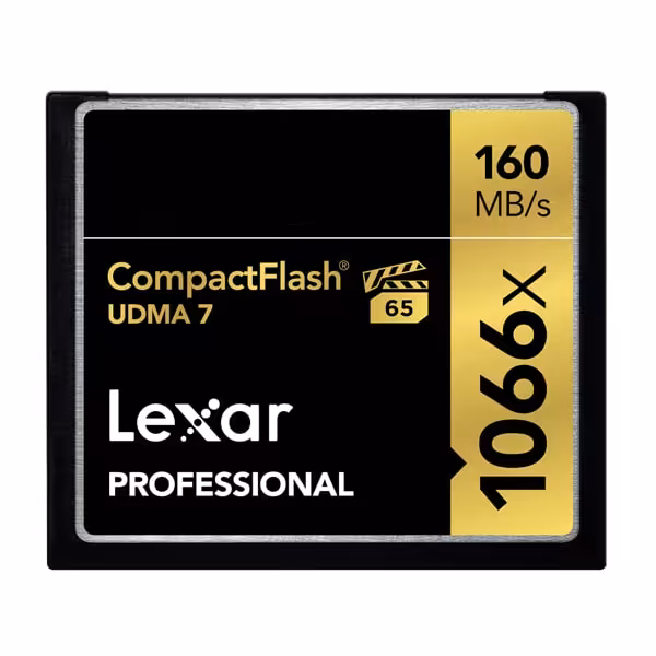 کارت حافظه‌ CF لکسار سرعت 160Mb/s ظرفیت 64 گیگابایت