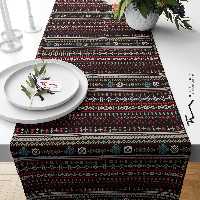 رانر طرح سنتی جاجیم 6 - 40 در 135 سانتیمتر - جنس دو رو مخمل پورش - کیفیت عالی