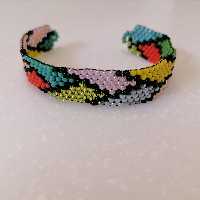 دستبند جناقی رنگی 