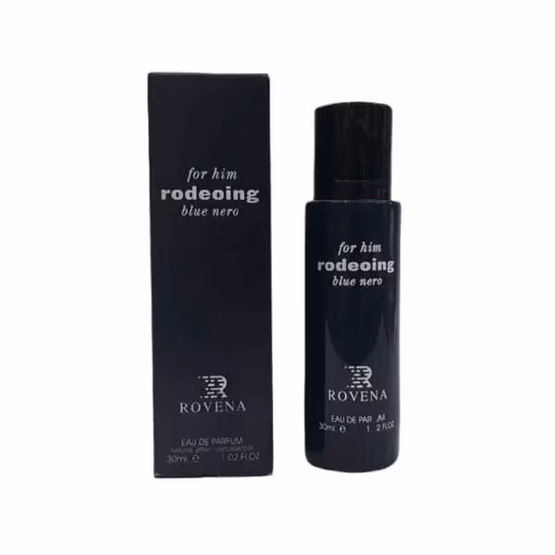 عطر ادکلن روونا رودینگ بلو نرو نارسیس رودریگویز بلونویر ROVENA rodeoing blue nero 30mil • خوش آرا
