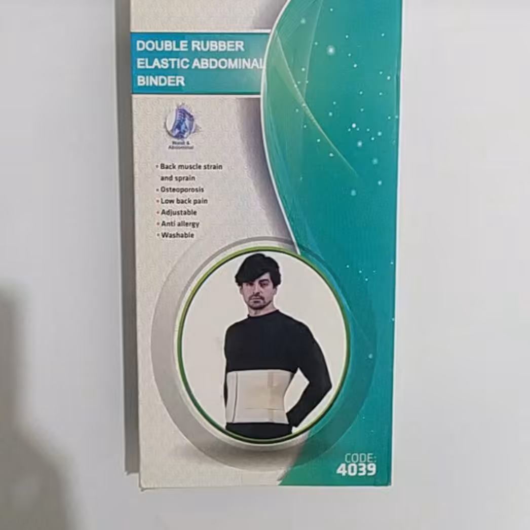 شکم بند با کش دوبل  رنگ سفید سایز ایکس لارج