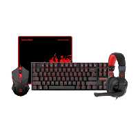 باندل لوازم گیمینگ ردراگون شامل ماوس، ماوس پد، کیبورد و هدست مدل K552-BB