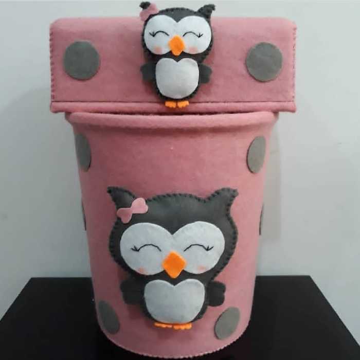 سطل زباله و جا دستمالی