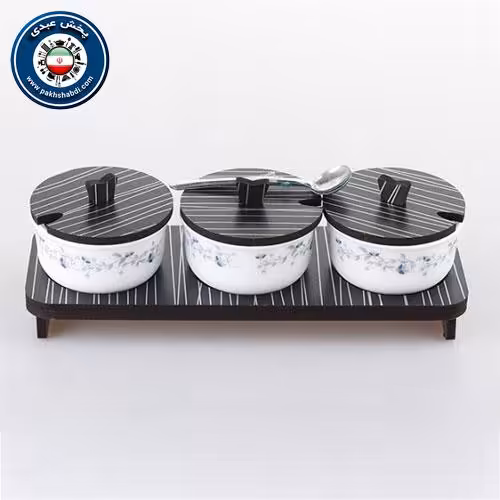 ترشی خوری سه تایی استند دار