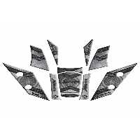 محافظ باک و برچسب مجموعه تانک سازگار XMAX 2018 2021 005 Yamaha