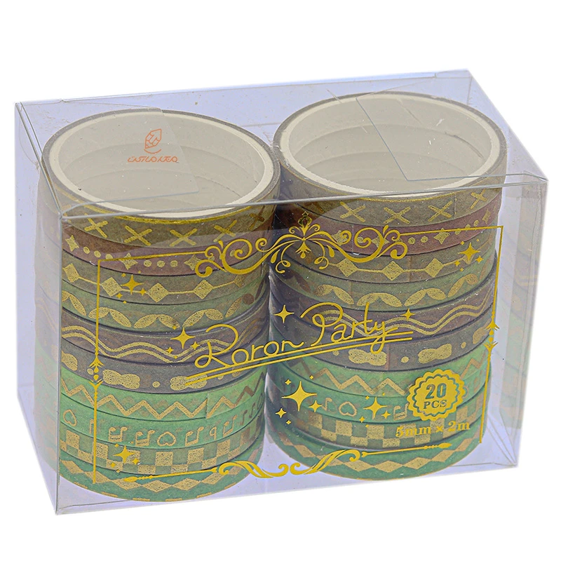 چسب نواری طرحدار 2209 سبز و زرد واشی