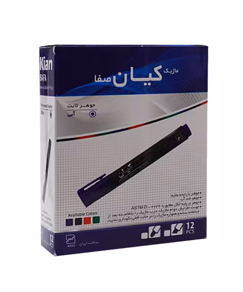 ماژیک معمولی پرمننت کیان بسته 12 عددی
