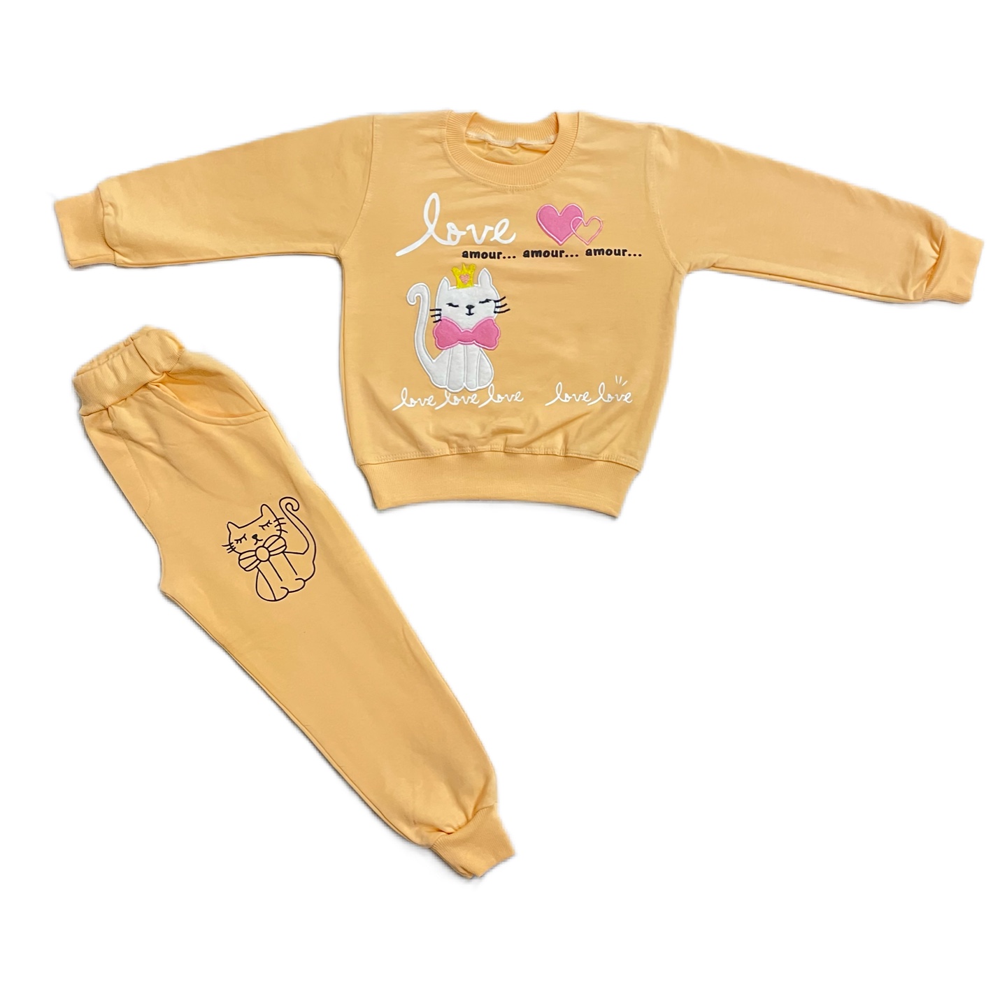 ست تی شرت و شلوار دخترانه سایز 40