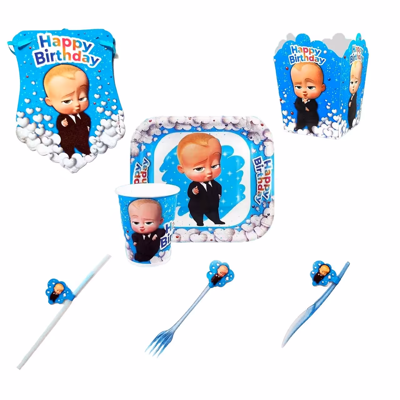 مجموعه 73 عددی تم تولد طرح بچه رییس