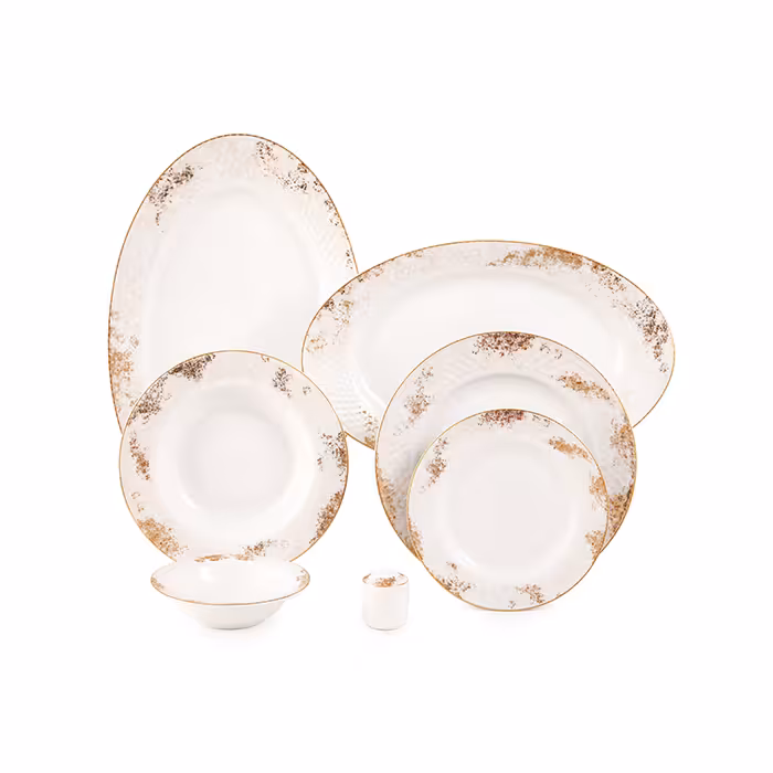 سرویس چینی زرین 6 نفره غذاخوری کلودیا رادیانس (28 پارچه)