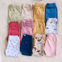 شلوار اسلش وارداتی بچگانه دورس ساده و تو کرکی میکس طرح و برند