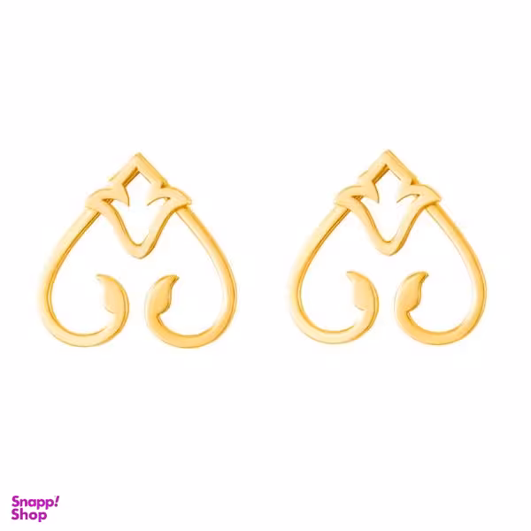 گوشواره طلا 18 عیار زنانه سانا گالری طرح اسلیمی کد 1213D9137