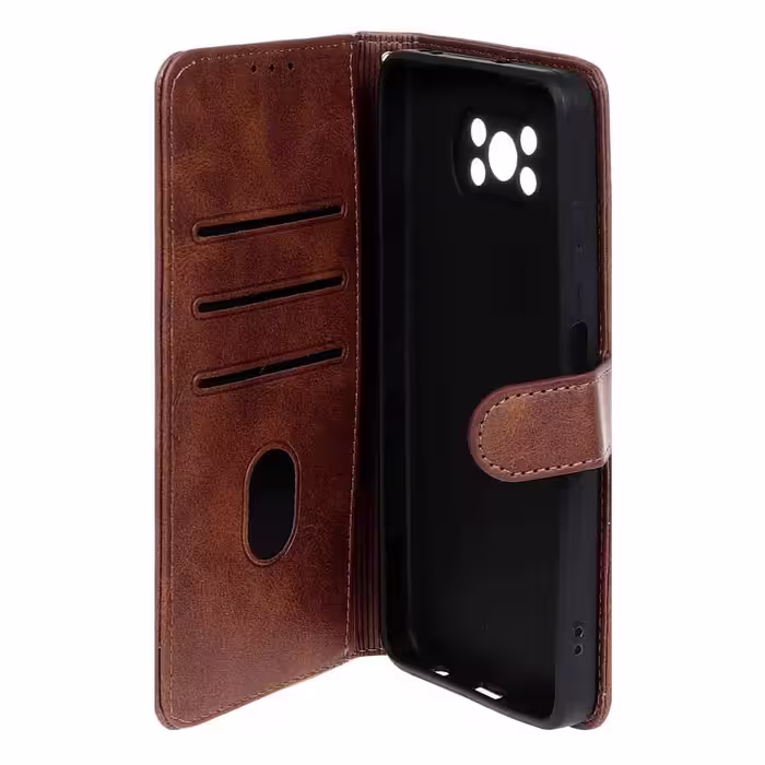 کیف چرمی کلاسوری جا کارتی موبایل مگنتی مدل شیائومی Xiaomi Poco X3 - X3 Pro -X3 NFC - کد2799