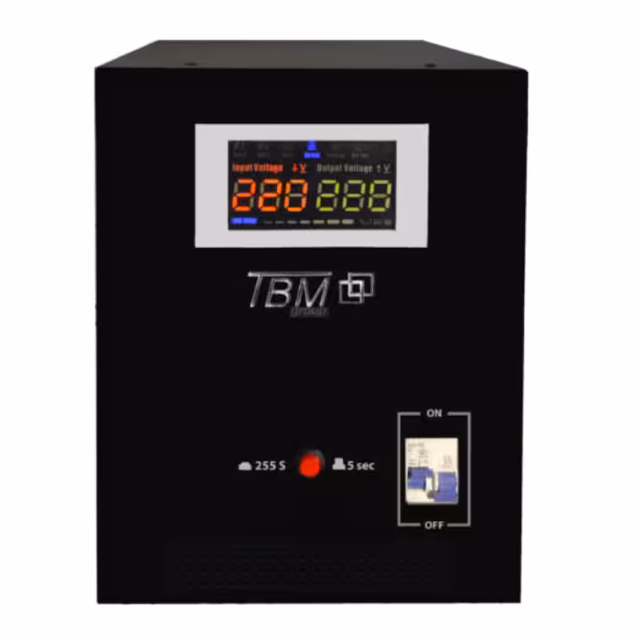 استابلایزر ولتاژ  ترانس تقویت بر ق رومیزی تک فاز tbm  مدلRanger 15000va 
