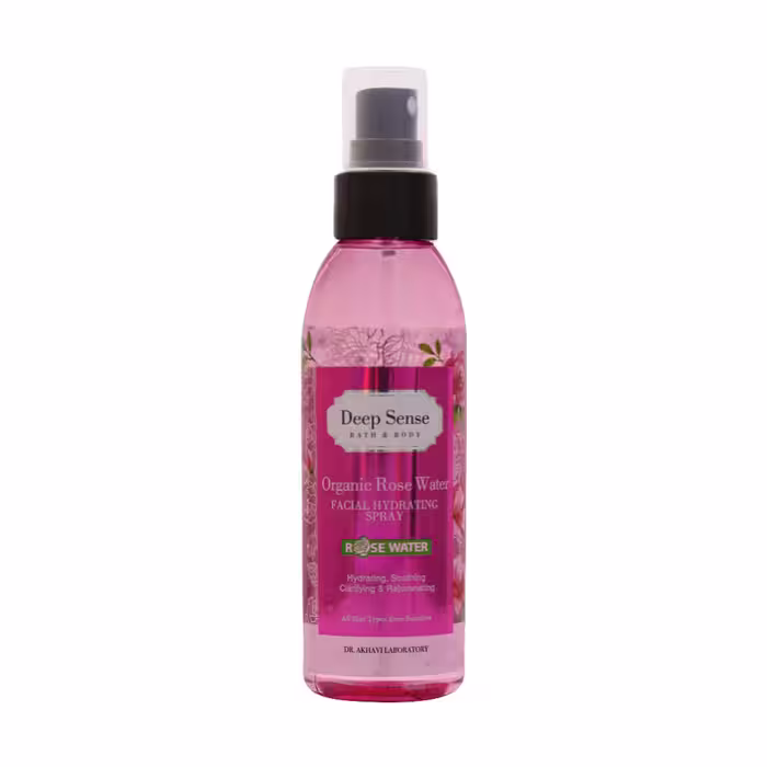اسپری مرطوب کننده و آبرسان گلاب (رز سی‌گل) دیپ سنس حجم 150 میلی لیتر  | Seagull Deepsense Organic Rose Water Facial Spray 150 Ml