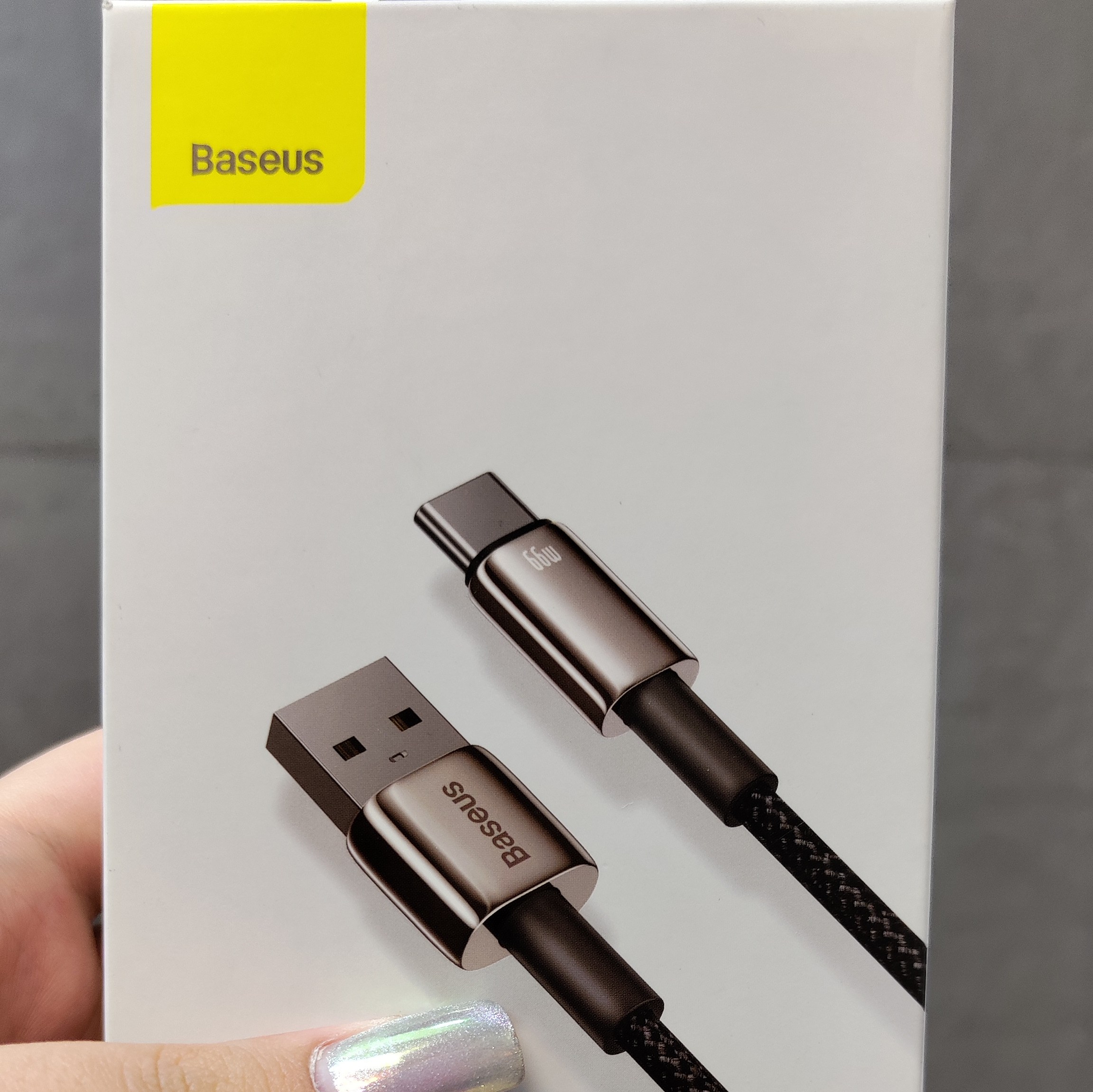 کابل فست شارژ 66 وات بیسوس