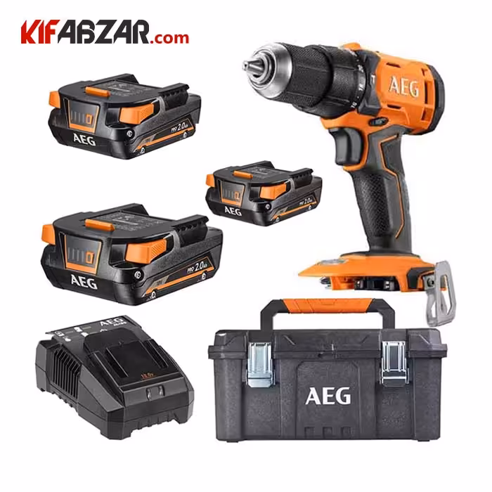 کیت دریل چکشی شارژی آاگ مدل BSB18G4 203TB LK3