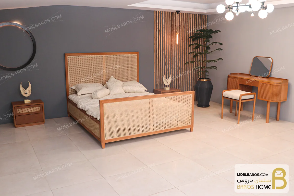 سرویس خواب دو نفره حصیری جدید 1402 جانا