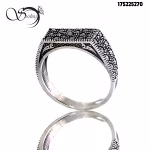 انگشتر سوارسکی نقره مردانه کد:1823