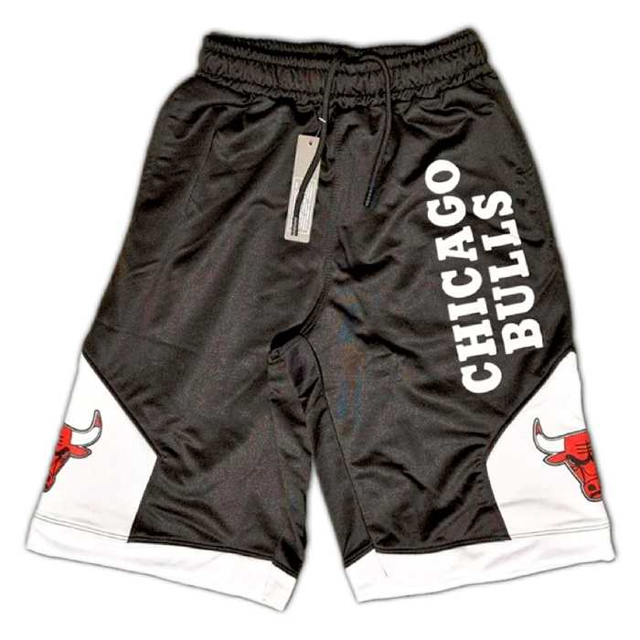 شلوارک ورزشی بلند شیکاگو جنس غواصی رنگ مشکی 