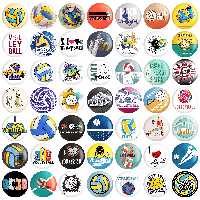 مگنت خندالو طرح والیبال Volleyball کد 105 مجموعه 50 عددی