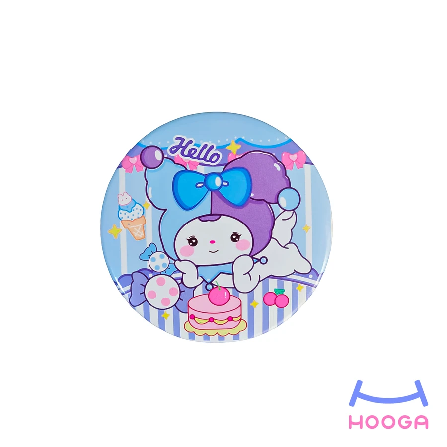 آینه جیبی کوچک سری کرومی طرح 5 - هوگا شاپ - فروش انواع محصولات فانتزی