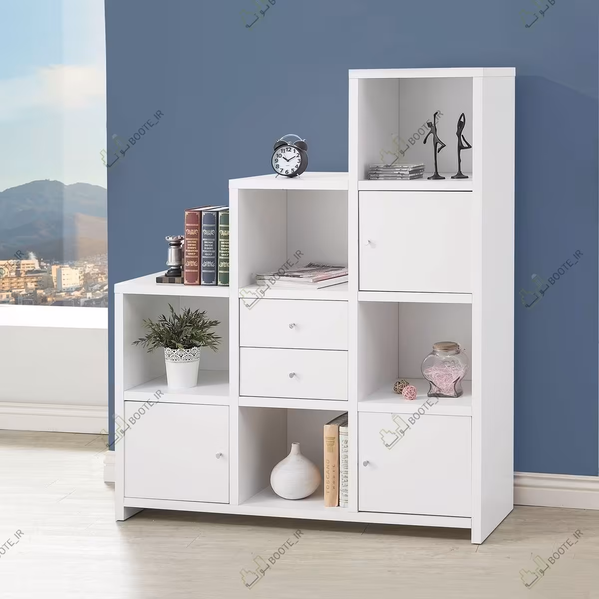 کمد کتابخانه ای ایستاده ،ارسال بصورت پسکرایه است