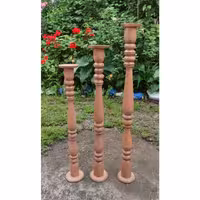 جاشمعی کنارسالنی خراطی ست سه تایی 60و 70و80 چوب روسی با رنگ دلخواه (پرداخت هزینه ارسال توسط خریدار عزیز)