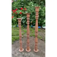 جاشمعی کنارسالنی خراطی ست سه تایی 60و 70و80 چوب روسی با رنگ دلخواه (پرداخت هزینه ارسال توسط خریدار عزیز)