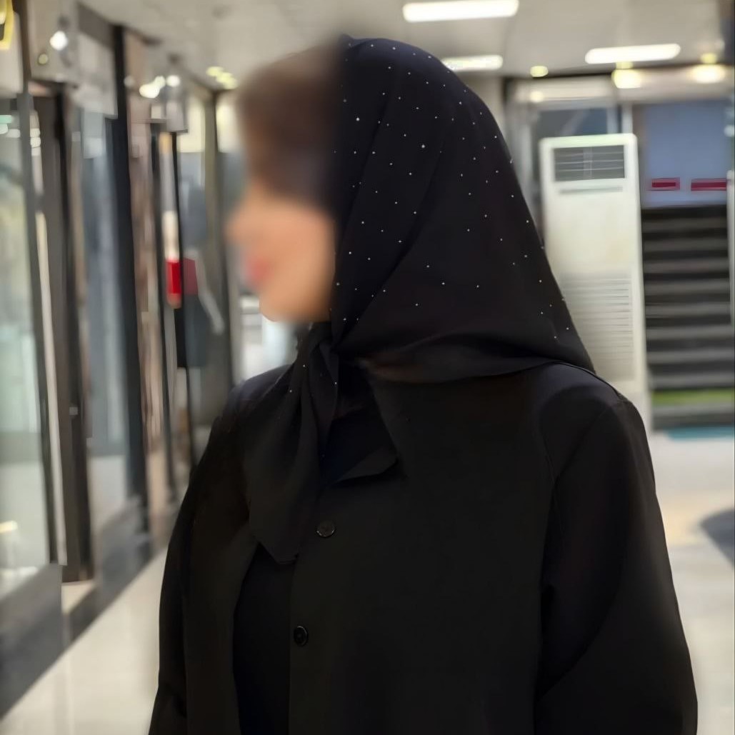 مینی اسکارف اسلپ نگینی مشکی