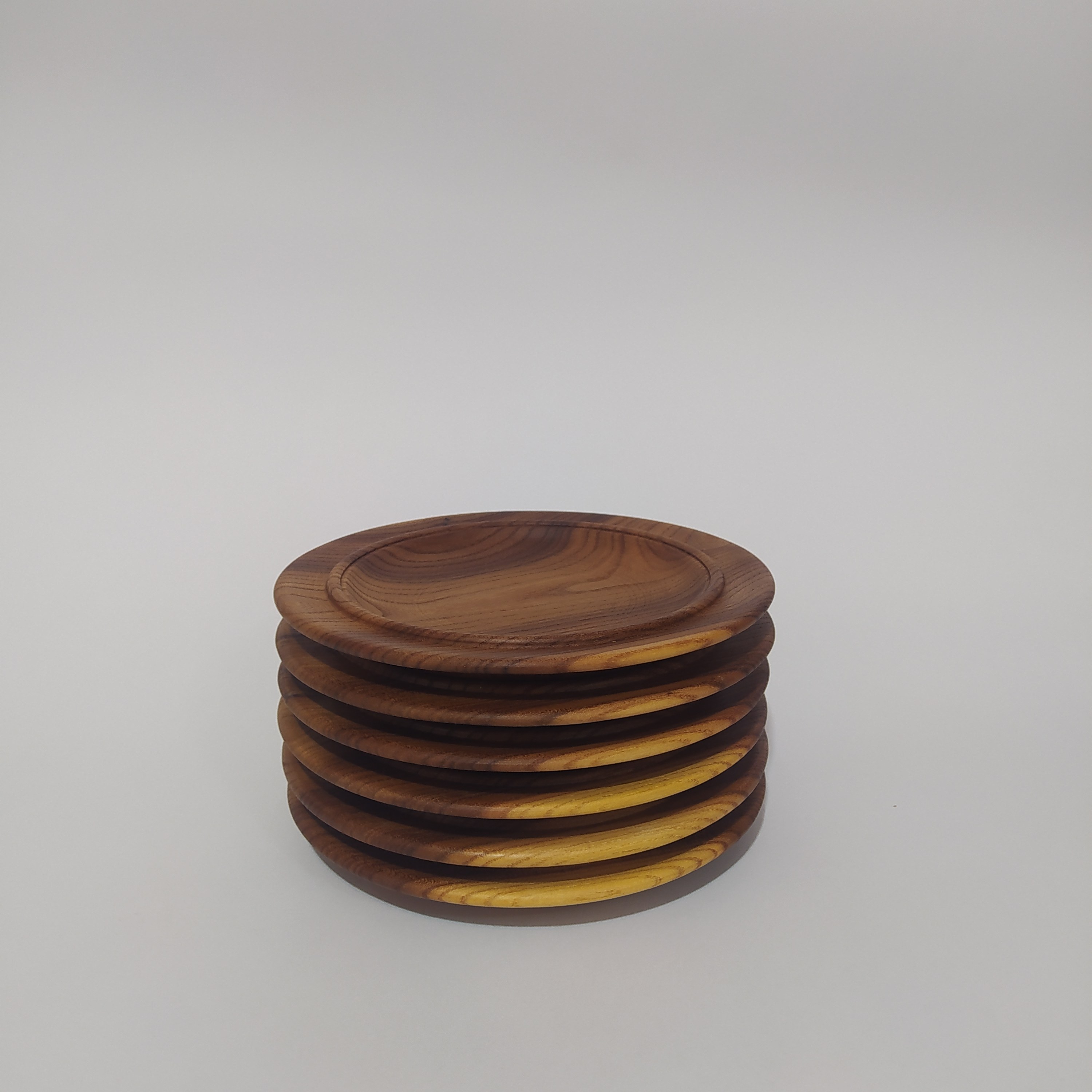 پیشدستی چوبی یک تکه نارون دست ساز 6 عدد