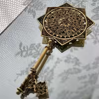 تابلو کلید برنجی دستساز قلمزنی 9