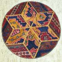 فرش قالیچه دستباف چهل تیکه کد ATH013