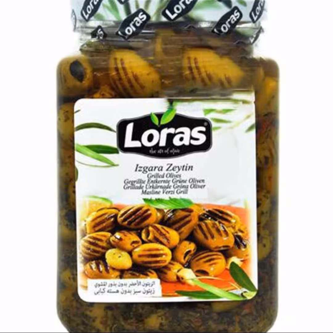 زیتون سبز گریل لوراس 850 گرم لوراس Loras