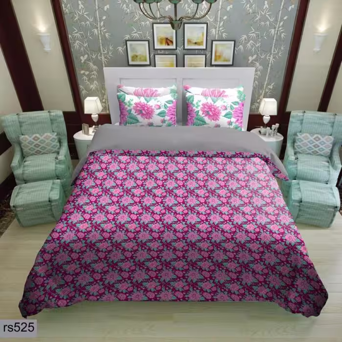سرویس روتختی 2 نفره تنسل چاپی برندترک لند(Turk Land) rs 525