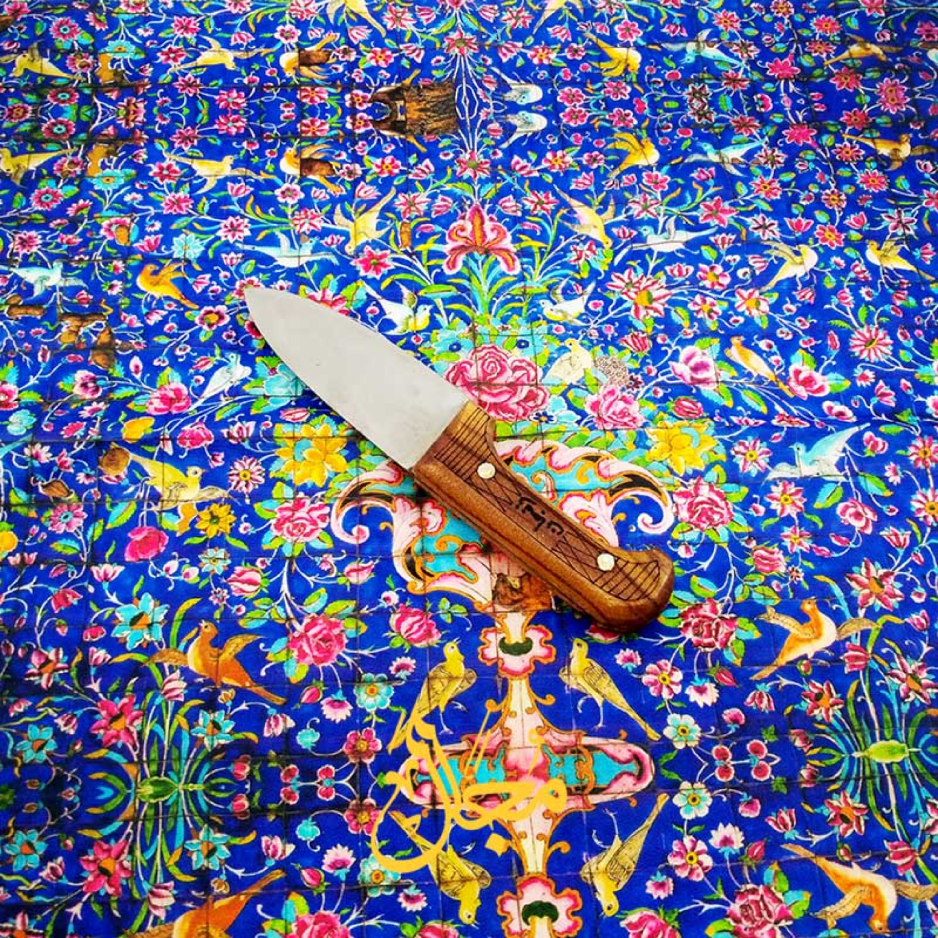 چاقو پوست کن زنجان تیغه فولادی دسته چوبی سایز 2