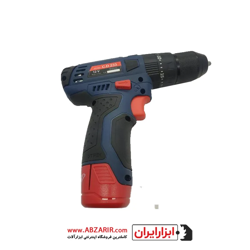دریل شارژی چکشی 12 ولت المکس مدل C.D 233