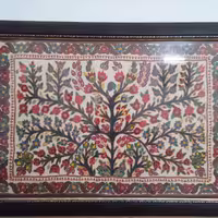 تابلو پته، ابعاد 110 در 80 با قاب، طرح درخت