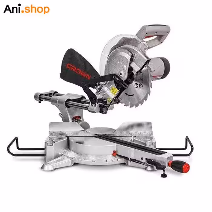 فارسی بر کشویی کرون 255 میلی متر 1800 وات 5500 دور مجهز به چراغ LED و سیستم نور لیزری جهت برش دقیق کد CT15233