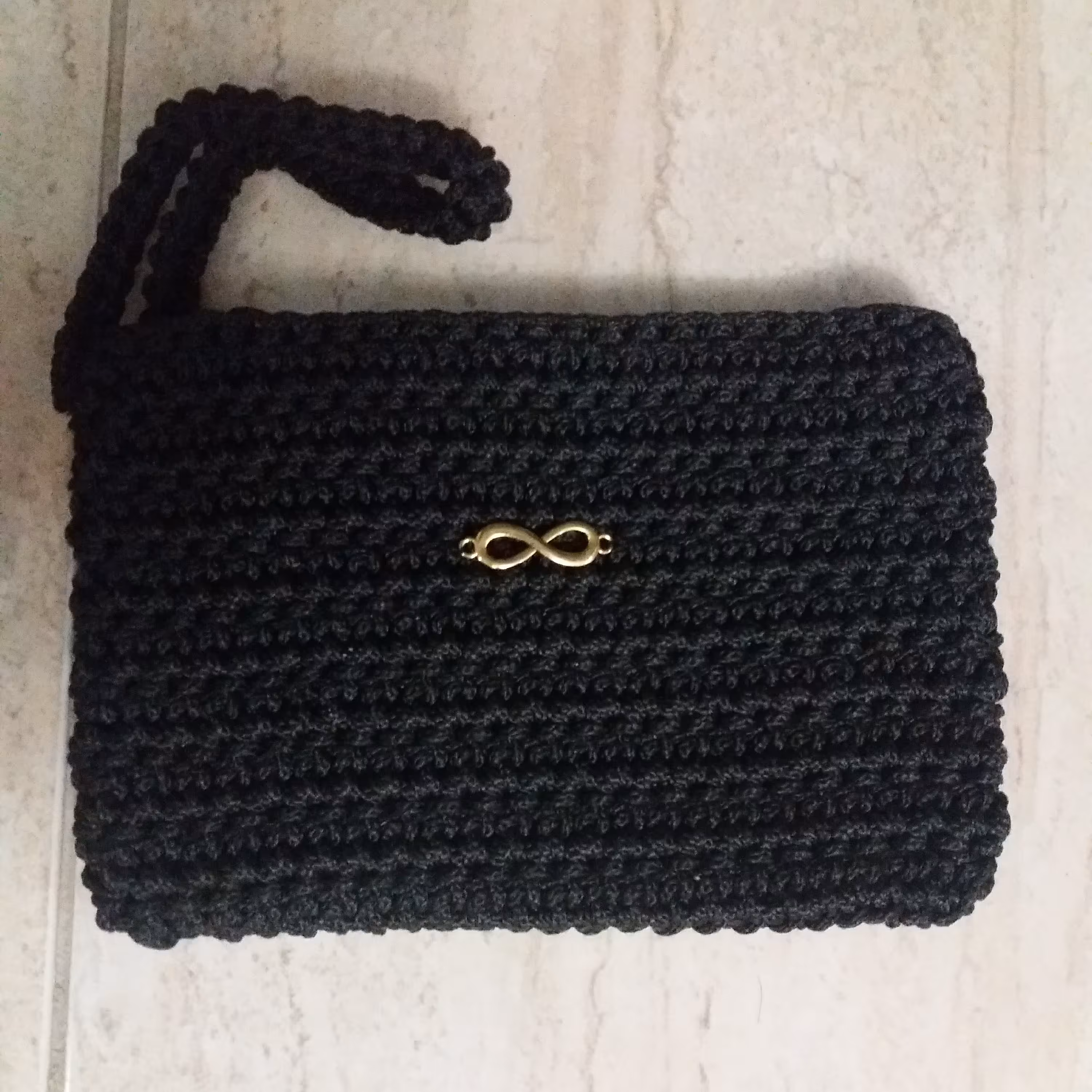 کیف پول دستبافت مکرومه