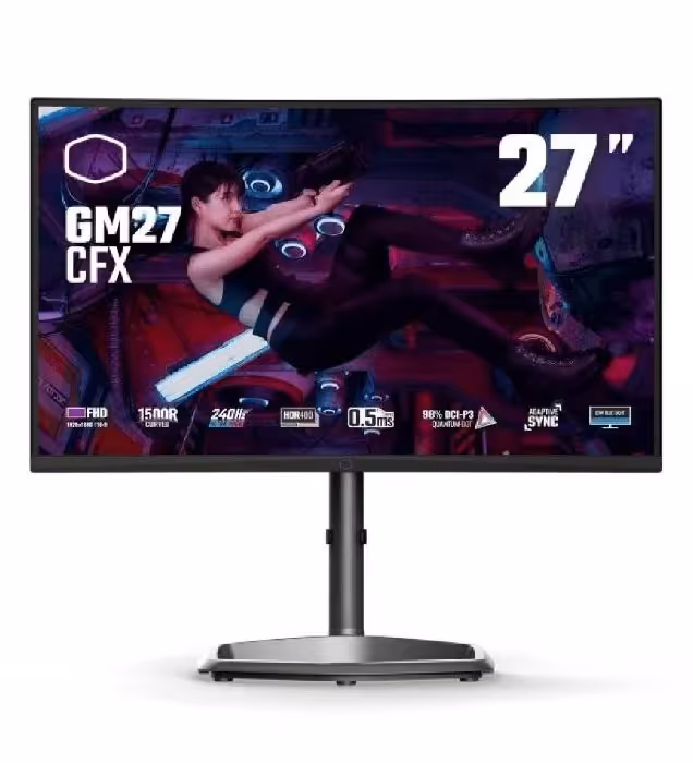 مانیتور خمیده گیمینگ کولر مستر مدل GM27-CFX سایز 27 اینچ