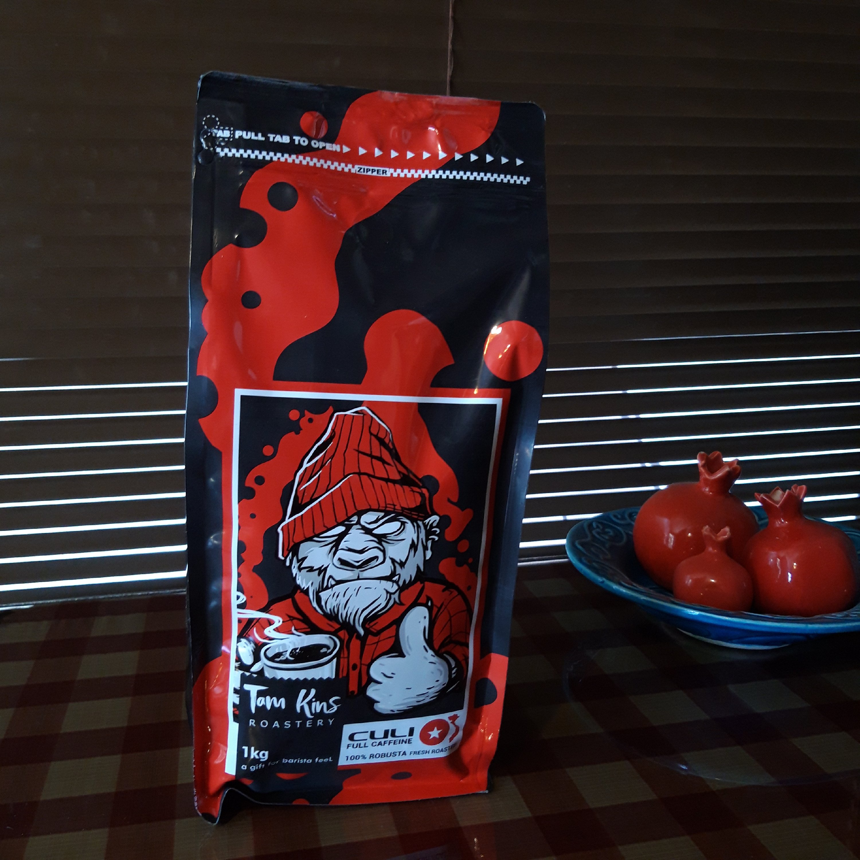 قهوه 100% روبوستا کولی1000گرم(تام کینز)